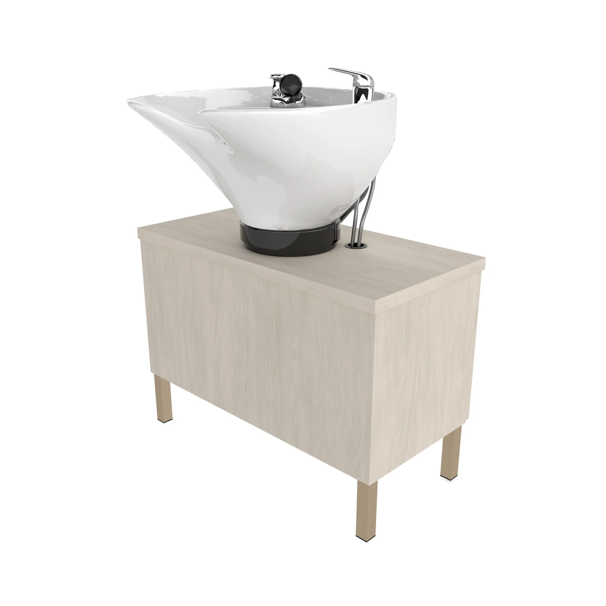 Aspen Backwash w/ Metal Legs including Tilting Bowl