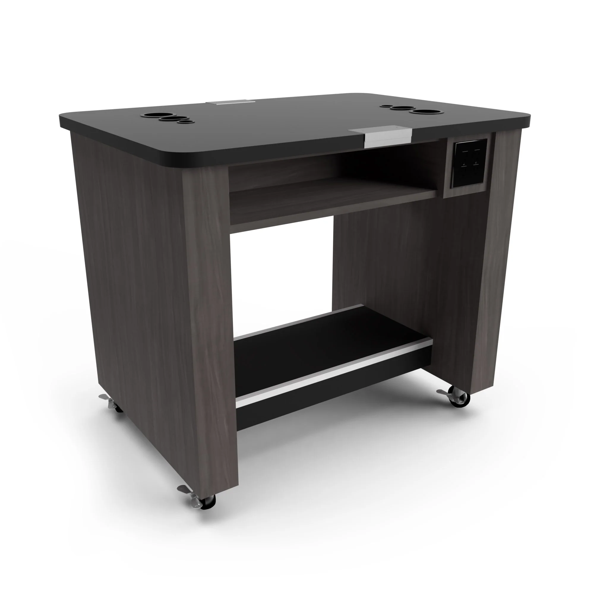 Double Sided Portable Combo Desk / Mannequin Workstation for Two Students