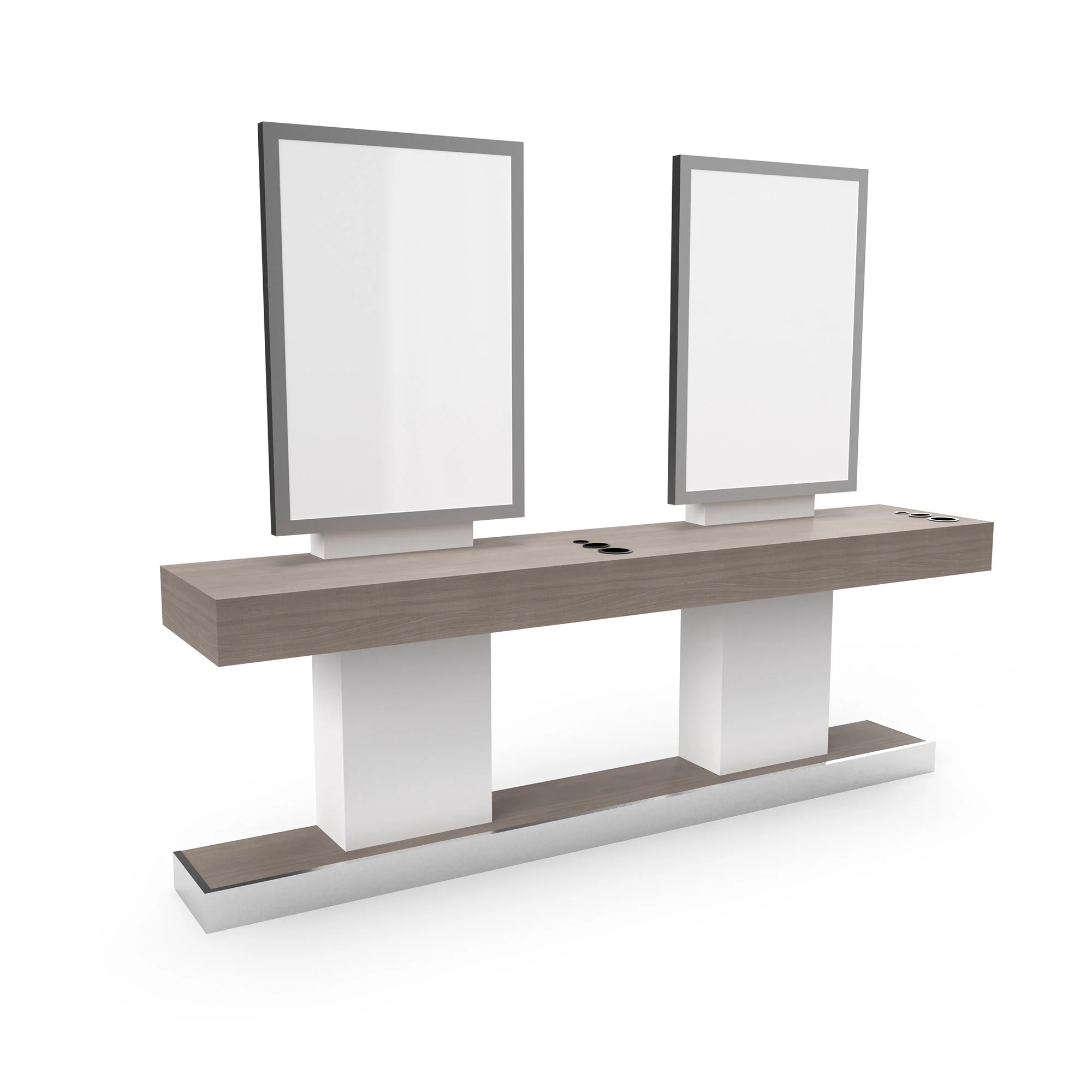 Double Wall Station with Continuous Top and Base