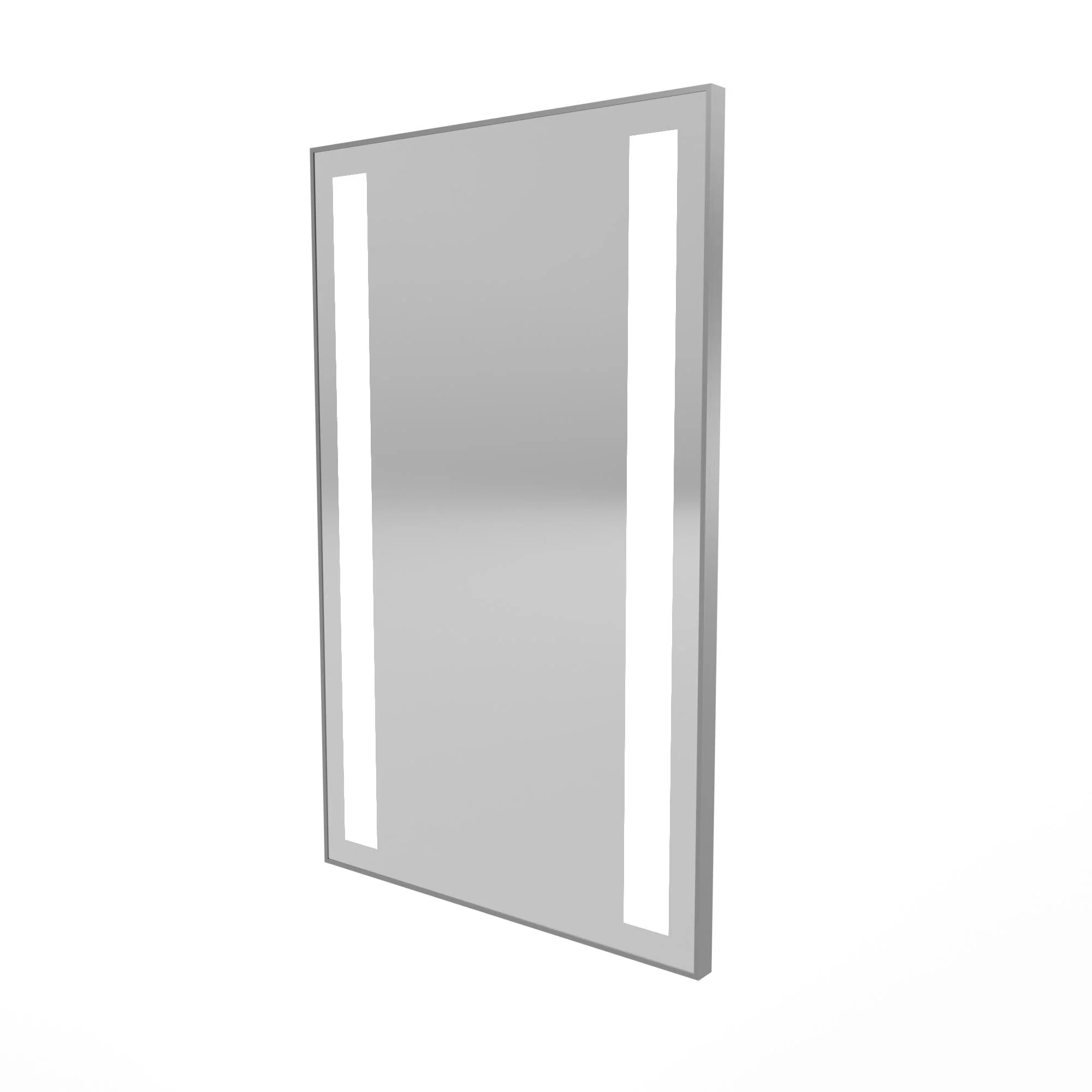 Roots Short Metal Framed Mirror w/ Direct LED Lighting